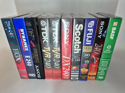 10x vhs videokassetten leer - 10x,