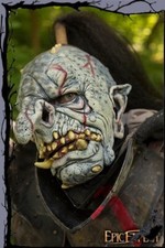 Larp Latex Maske - Troll mit Haaren 59-61cm  Epic Armoury