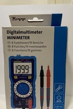 KOPP PAN Minimeter Digitalmultimeter Strommesser 8 Funktionen 21 Bereiche CATIII