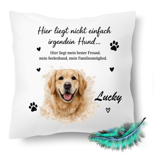 Personalisiertes hundekissen - personalisiertes,