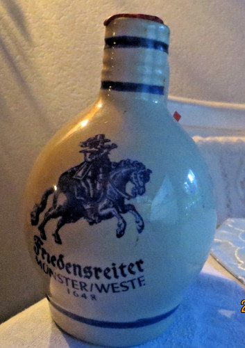 Alte steingut flasche - alte,