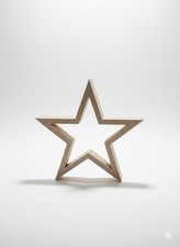 Hochwertiger 3D Deko-Stern aus