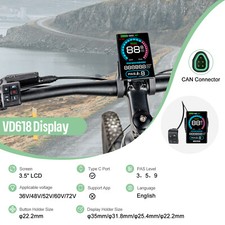 CAN Display for BAFANG Mid Drive Motor Hub Motor Bicycle screen eBike 5PIN