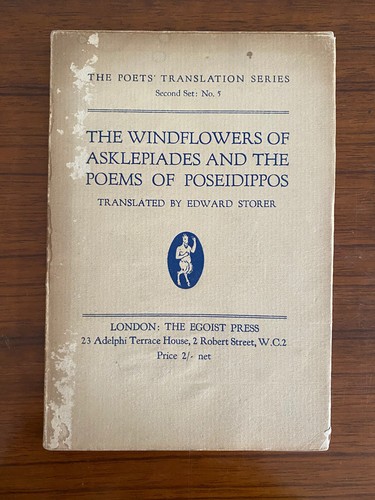 The windflowers asklepiades - the,