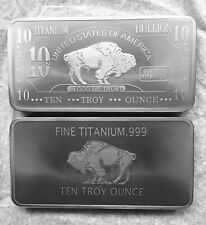 10 oz Titanbarren Büffel Titan Barren Münze Unze Unzen Anlage Geschenk NEU