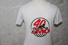 T-Shirt weiß mit Werbeaufschrift Motorrad Gr. L unisex Sammler Motorradfahrer