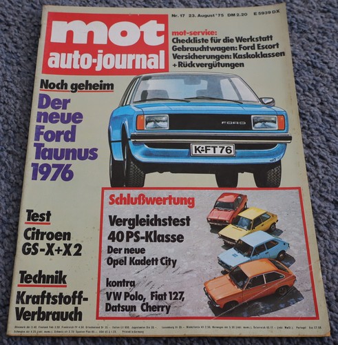 Mot 1975 opel kadett - 17/1975,