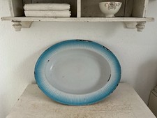 Alte ovale emaille schale - emaille,
