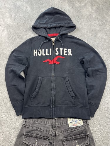 Hollister zip hoodie - hollister, schwarz