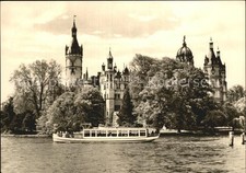 Schwerin Mecklenburg Schloss jetzt Paedagogisches Institut Ausflugsdampfer Schwe