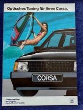 Opel Corsa A Optisches Tuning und Zubehör Prospekt 11.1987