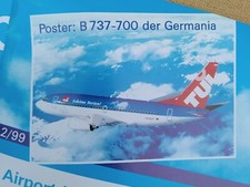 Treffpunkt Airport 2/1999 Flughafen Frankfurt Main XL Poster Cockpit Boeing 737