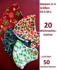 2 Stoff-Masken, WEIHNACHTEN