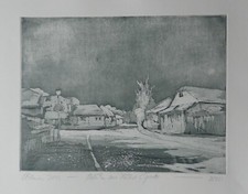 Radierung horst uhlemann - horst,