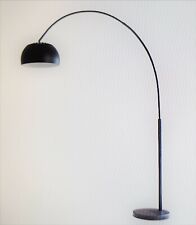 Lampe Licht Bogenlampe Marmor und Metall Schwarz SalesFever 399132, Neu