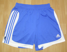 Adidas Turnhose  kurz Shorts Gr. XL blau weiß abgesetzt Gummizugbund Climalite