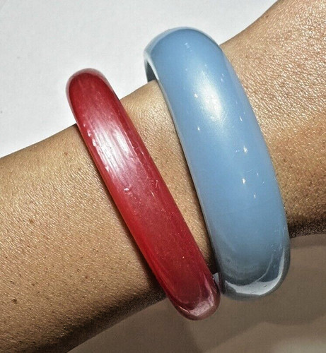 Vintage set mit rot hellblau - vintage,