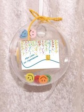 Jugendweihe Geschenk Gold dekor. Geschenkkugel Smiley® 0,5g - 15g Barren indiv.
