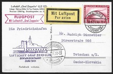 Zeppelin Schwabenfahrt 1931 Böblingen–Friedrichshafen Bordkarte LZ127 (225)