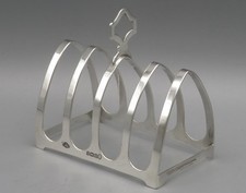 Toasthalter 925er silber - -,