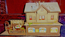 VOLLMER 43663 H0 1:87 Gebäude Bahnhof GASTSTÄTTE ZUR EISENBAHN Biergarten Modell