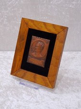 Antike Art Deco Metallplakette