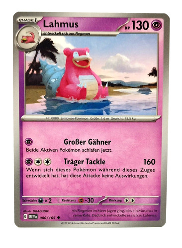 Pokemon karte lahmus 080 - karte:,