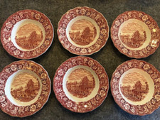 Palissy Pottery  - Thames River Scenes Suppenteller  tief  Shepperton Middlesex