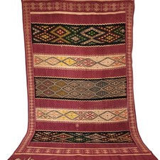 Vintage Marokkanischer Berber Wollteppich Opulent Tribal Pracht Handarbeit...