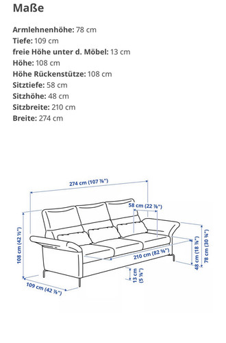 Ikea fammarp sitzer sofa - 2x,