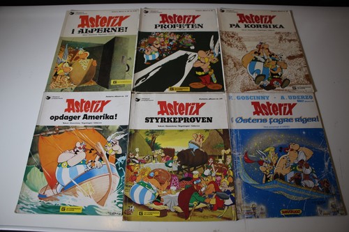 Asterix konvolut dansk 6 - -,