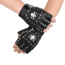 XCSJ Punk Handschuhe Fingerlos
