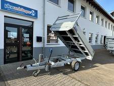 NEU! PKW Anhänger Kipper Rückwärtskipper Alu 260x155x30cm 1350-1500kg H-Gestell