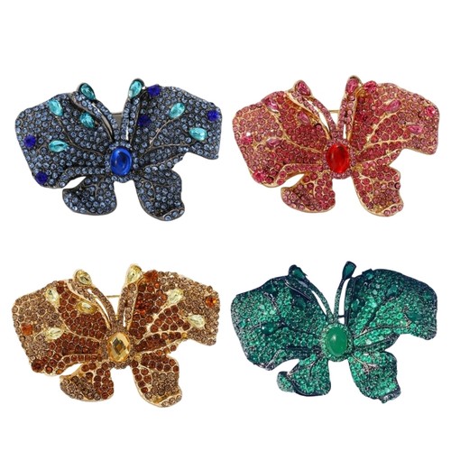 Sturdy alloy butterfly brooch - butterfly,