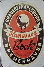 Blechschild BRAUEREI,KARLSBURG