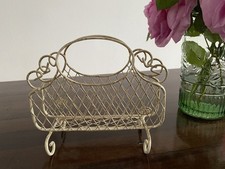 Kleiner Serviettenhalter / Serviettenständer * IHR * creme * gold * Shabby Chic