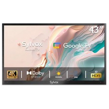 SYLVOX Smart Outdoor TV Halber Schatten Google Fernseher Wasserdicht TV 4K UHD