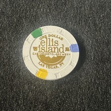 Ellis Island Casino * 1$ Poker Chip Jeton * Las Vegas * Nevada USA *