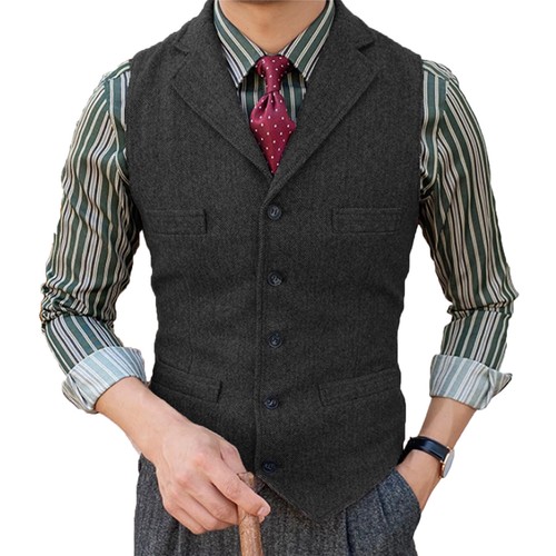 Neu herren tweed wollweste - tweed,