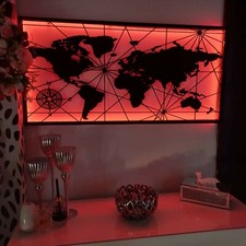 Wandbild Metall  schwarz