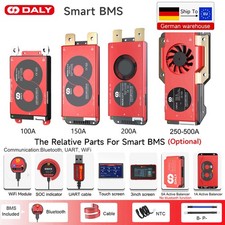 Daly Smart BMS 4S 12V/8S 24V/16S 48V 100A-500A LiFePo4 Akku BMS+Bluetooth Module