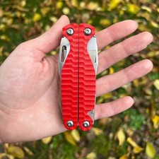 Custom scales für Leatherman G10 Micarta Rot Charge Plus / TTI Griffschalen
