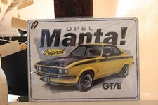 Blechschild „Opel Manta GT/E