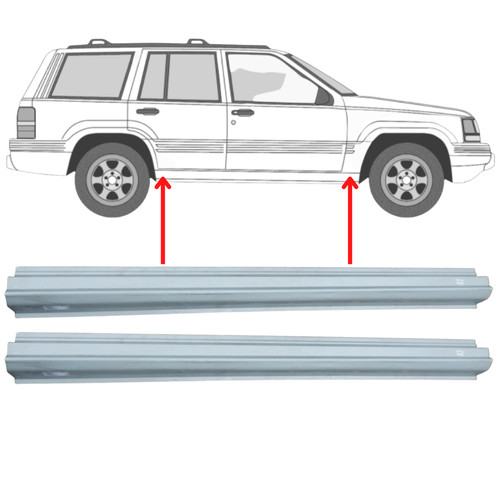 Schweller für jeep grand - 2x,