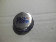 Gebrauchter, blau-silberner Kronkorken LECH FREE    TWIST TO OPEN