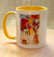 Bicolor Keramik Tasse im