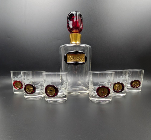 Vintage jagd whisky karaffe - vintage,