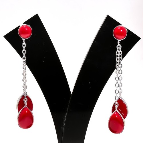 Rote koralle edelstein 925 - rote,