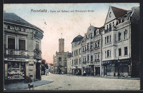 Ansichtskarte meuselwitz - ansichtskarte, /