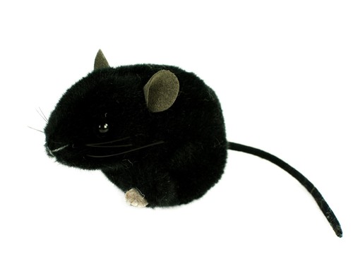 Kösen stofftier maus schwarz - stofftier,